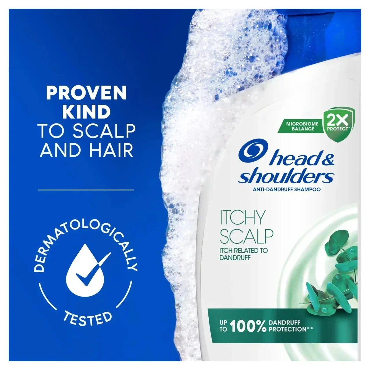 4 PACK Head & Shoulders Anti Dandruff Shampoo Itchy Scalp Care 400 ML Eucalyptus